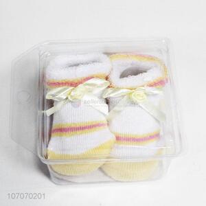 Hot sale comfortable fleece lined winter baby socks
