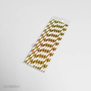 Wholesale 10 Pieces Paper Straw Disposable Straw Set
