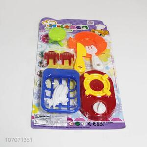 Low price kids pretend play toys plastic cookware set toys