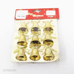Custom 9PC Golden Christmas Bells for Christmas Decorations