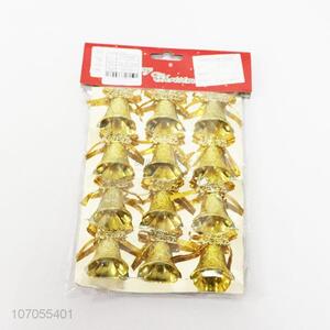 Best Sale 12PC Christmas Tree Decoration Plastic Christmas Hanging Jingle Bells