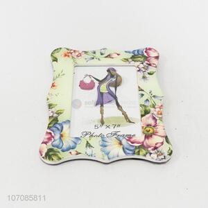 New fashion flowers printed picture frame ceramic photo frame