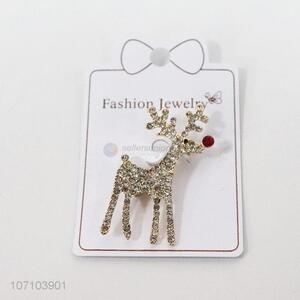 Fashion Deer Shape Alloy Brooch Best Gift