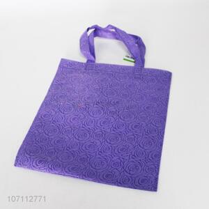 High quality fashionable floral folding non-woven shopping bag
