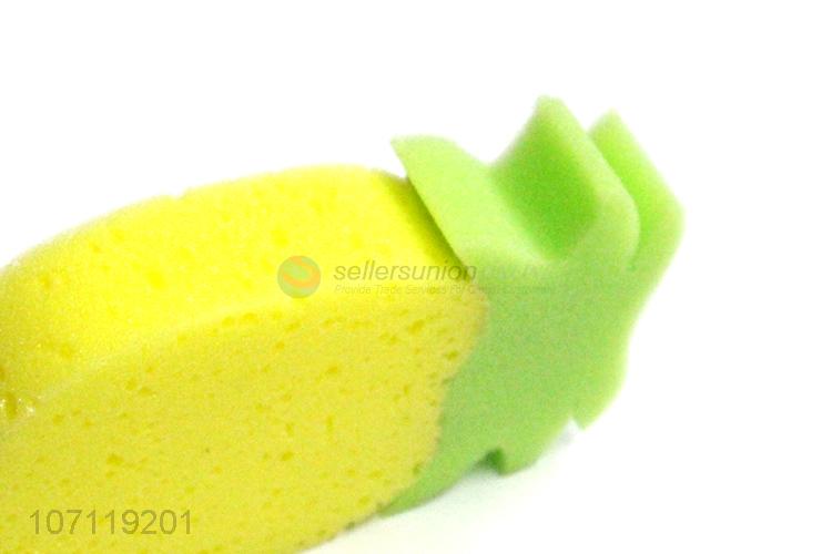 Recent design cute pineapple shape kids bath sponge bath scrubber