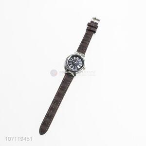 Good Quality Imitation Leather Band Ladies Wrist Watch