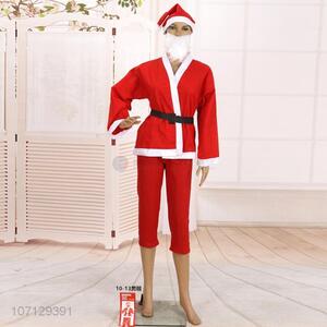 Good Quality Christmas Santa Claus Costume For Children