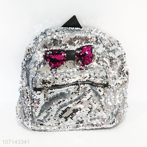 Wholesale fashion magic shiny sequins backpack girls school bag