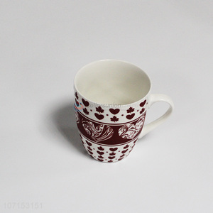 Wholesale exquisite ceramic coffee mug porcelain water cup with handle