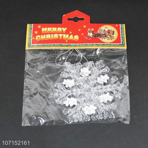 Wholesale 2 Pieces Snowflake Shape Christmas Ornament