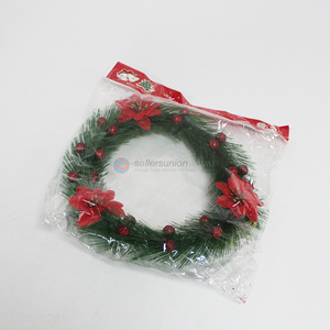 Hot selling indoor & outdoor decoration artificial Christmas grass wreaths