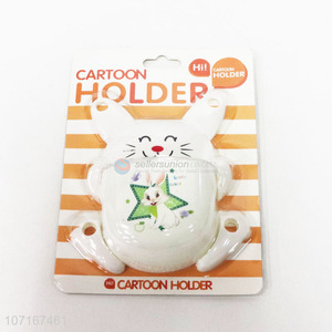 Hot Selling Bathroom Kids Cartoon Rabbit Plastic Toothbrush Holder