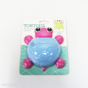 High Sales Kids Cartoon Cute Plastic Tortoise Suction Cup Toothbrush Holder