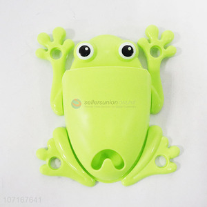 Contracted Design Frog Shaped Sucker Children Kids Toothbrush Holder