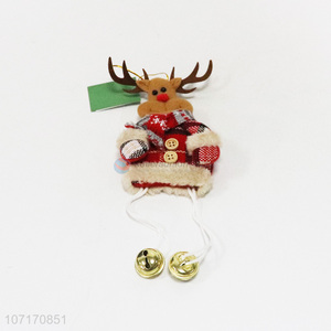 Suitable price Christmas tree ornaments fabric Christmas reindeer with bells