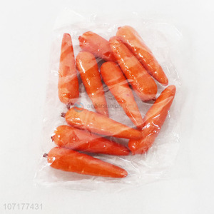 High Sales 10PC High Imitation Artificial Fake Vegetable Carrot for Decorative