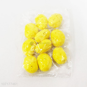 High Sales 10PC Simulated Potato Decorative Artificial Vegetable Yellow Potato