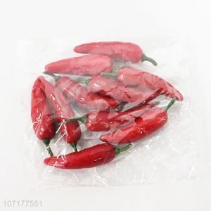 Good Factory Price 10PC Artificial Vegetable Chili For Decorative