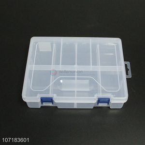 Premium quality multi-purpose double-layer portable transparent eco-friendly plastic storage box