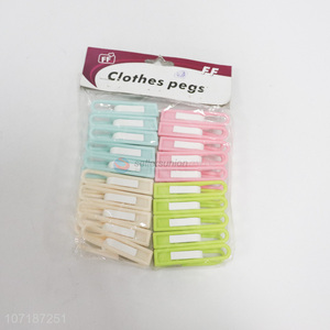 High Sales 20PCS Colored Plastic Clothespins Durable Clothes Pegs