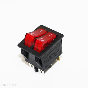 Premium quality 6 pins on off red illuminated boat rocker switch