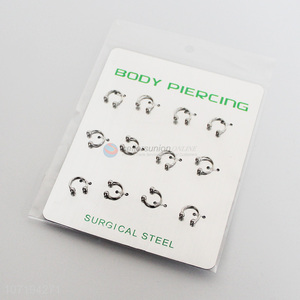 Good Quality 12 Pieces Nose Hoop Ring Fashion Accessories