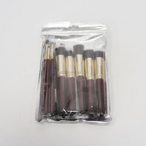 Customized logo 14 pieces cosmetic brush set synthetic hair makeup brush set professional beauty tools