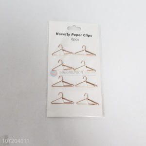 Wholesale Coat Hanger Shape Paper Clip Bookmarks