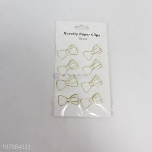 New Design Bowknot Shape Paper Clip Bookmarks