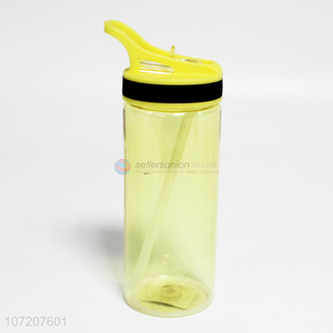 Hot product outdoor running sport water bottle with straw