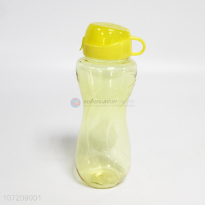 China factory colorful plastic water bottle drinking bottle with cup lid