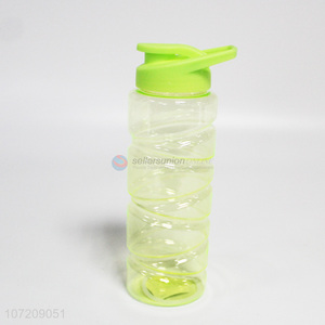 Promotional colored plastic water bottle drinking bottle with handle