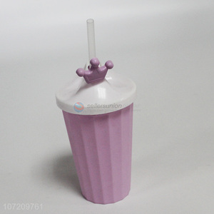 Wholesale Unique Design Plastic Water Cup Straw Cup