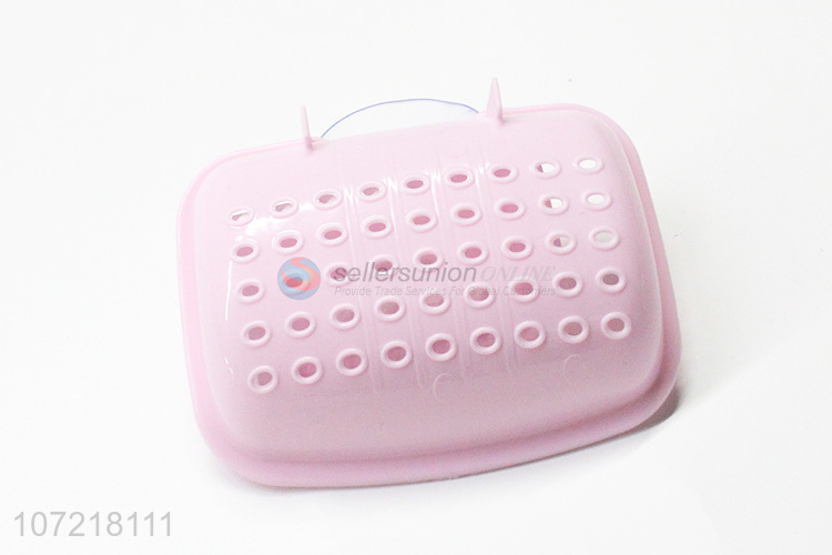 Unique design delicate plastic soap dish soap box with suction cup