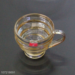Top Selling Transparent Glass Cup Drinking Mugs Cup With Handle