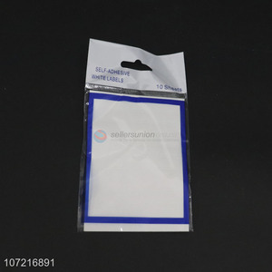 Cheap price 10 sheets self-adhesive white labels sticker