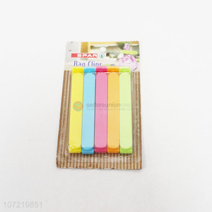 Hot selling colorful plastic bag clips food bag sealing clip