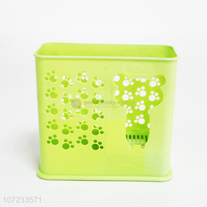 Popular design cute hollow plastic chopsticks holder for kitchen