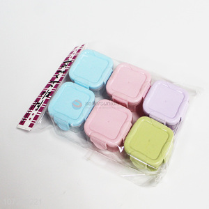 Hot sale colorful square easylock airtight plastic storage boxes for kitchen food