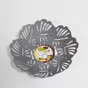 Factory Sell Hollow Design Plastic Melamine Fruit Plate