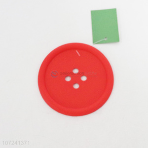 New arrival button shape pvc cup mats pvc coasters