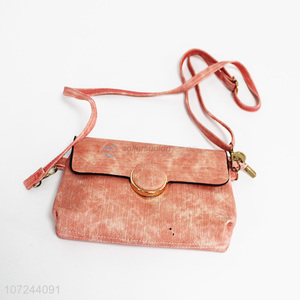 Yiwu direct sale leather pink lady messenger bag