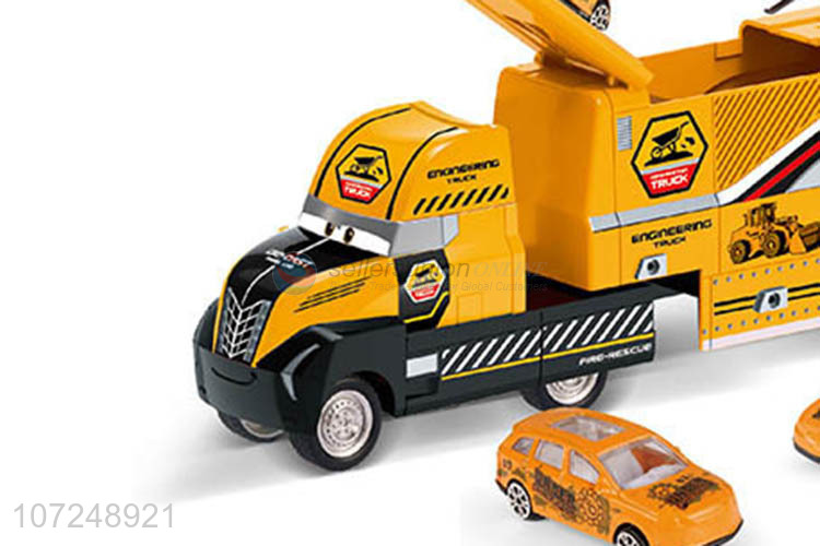 Reasonable price die-cast engineering truck model toys inertia car toys