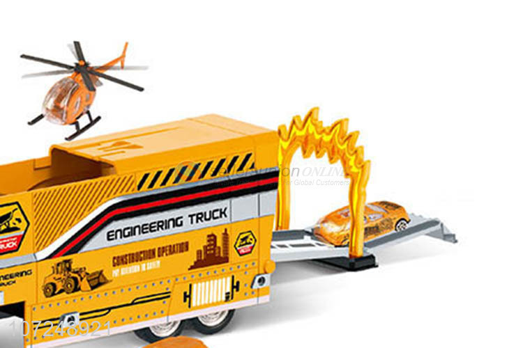 Reasonable price die-cast engineering truck model toys inertia car toys