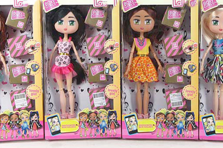 Hot sale 11.5inch solid 10joints boxy girl doll best presents for kids