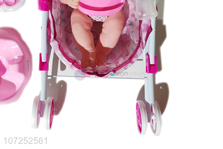 Wholesale 15 Inch Dolls Toys With Stroller Baby Dolls Baby Doll Walkers