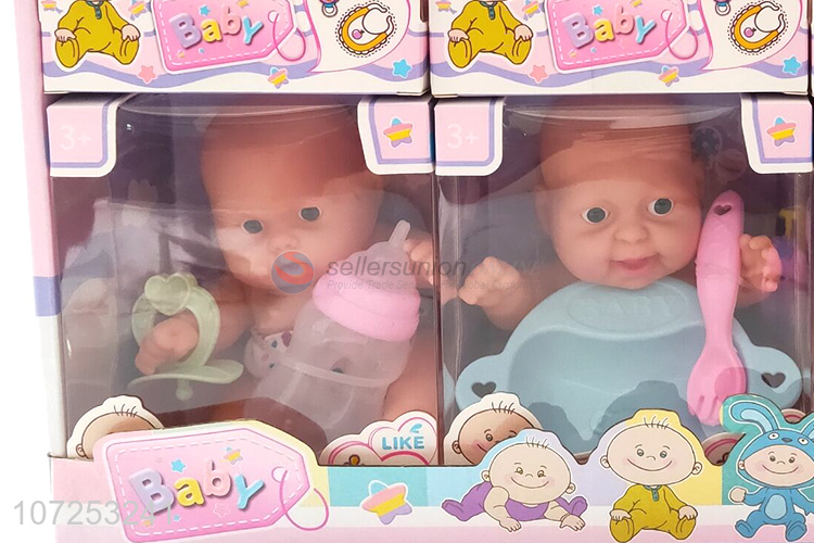 Lowest Price Kids Play House Toy Vinyl Cute Baby Doll Toy Set