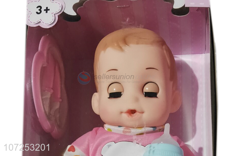 Unique Design Vinyl Cute Baby Doll Play House Toy Set