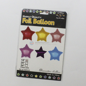 Best quality decorative star helium balloon foil balloons party supplies