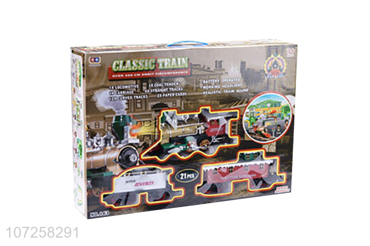 Wholesale custom plastic railway set toy battery operated toy train